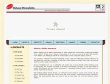 Tablet Screenshot of mahavirminerals.com